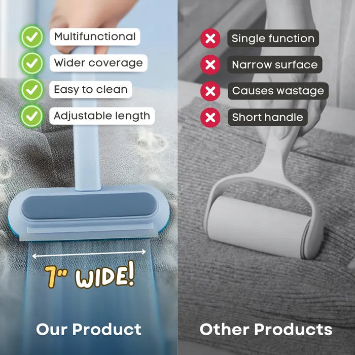 Brosse 3 en 1 pour enlever les poils d'animaux