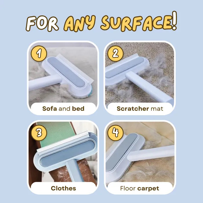 Brosse 3 en 1 pour enlever les poils d'animaux